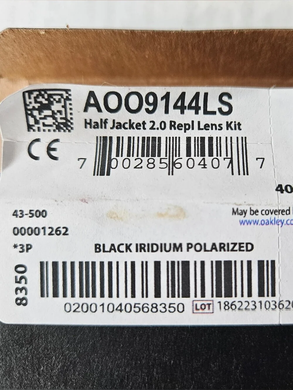 Oakley Black Replacement Sunglass Lenses Half Jacket 2.0